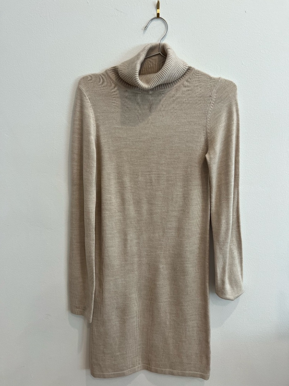 French Connection Women's Bodycon Sweater Dress with Ribbed Turtleneck